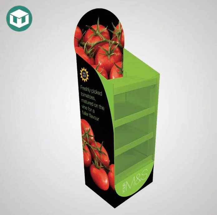 Exhibidor de terra de paper de supermercat